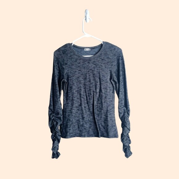Free People Rib Long Sleeve Top - Picture 2 of 6
